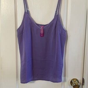 Adore Me Lavender Camisole Top spaghetti strap tank lingerie sz Small